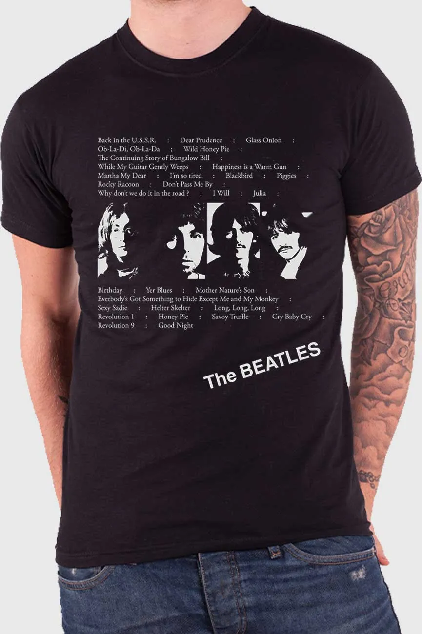 The Beatles White Album Tracks Back Print T Shirt sold by Paradiso Clothing product image thumbnail 2