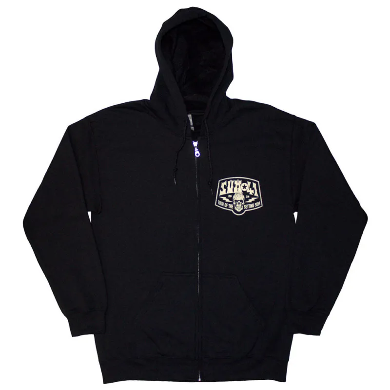 Sum 41 Tour 24 Pocket Logo And Skull Zipped Hoodie made by Paradiso Clothing
