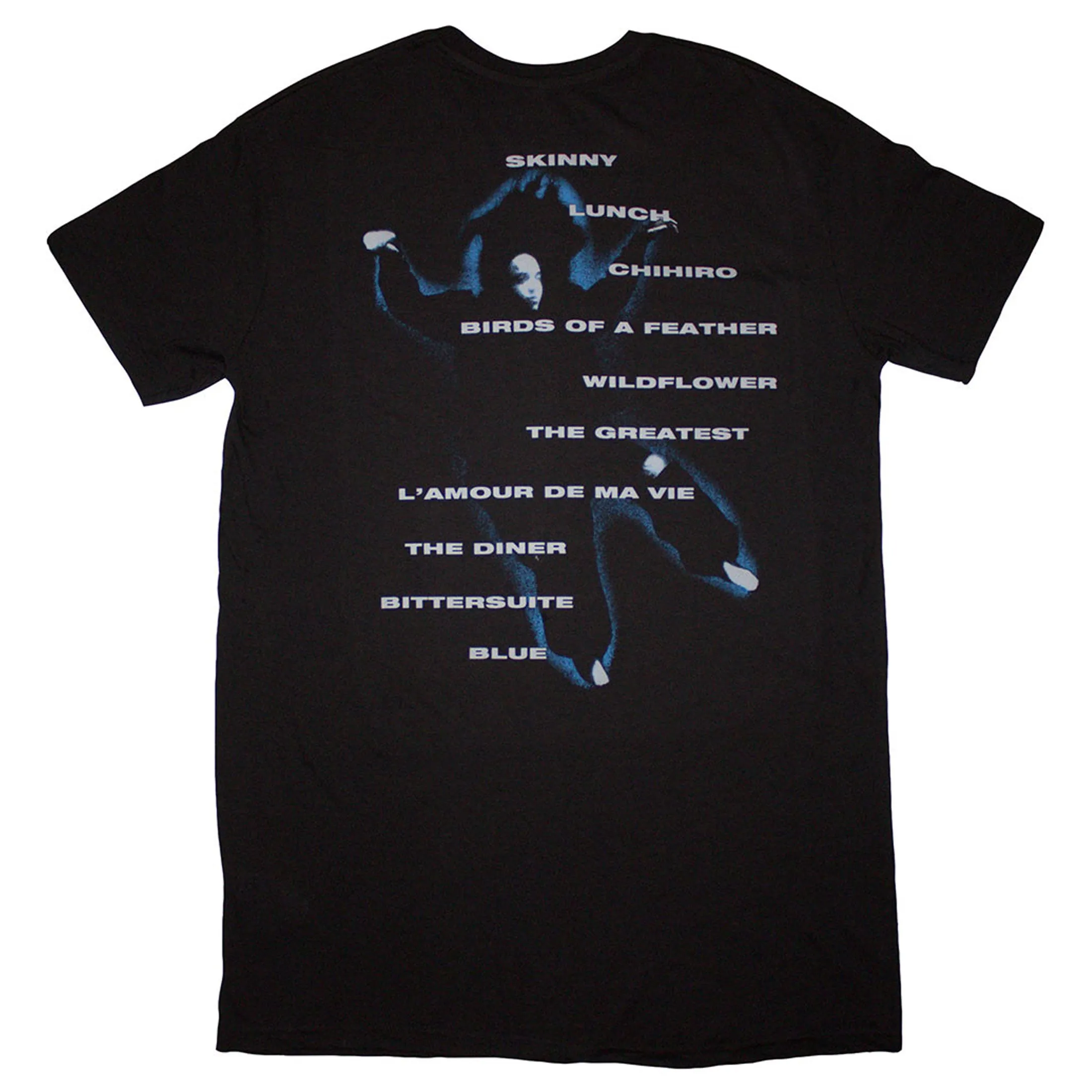 Billie Eilish HMHAS Tracklist T Shirt Dress sold by Paradiso Clothing product image thumbnail 2