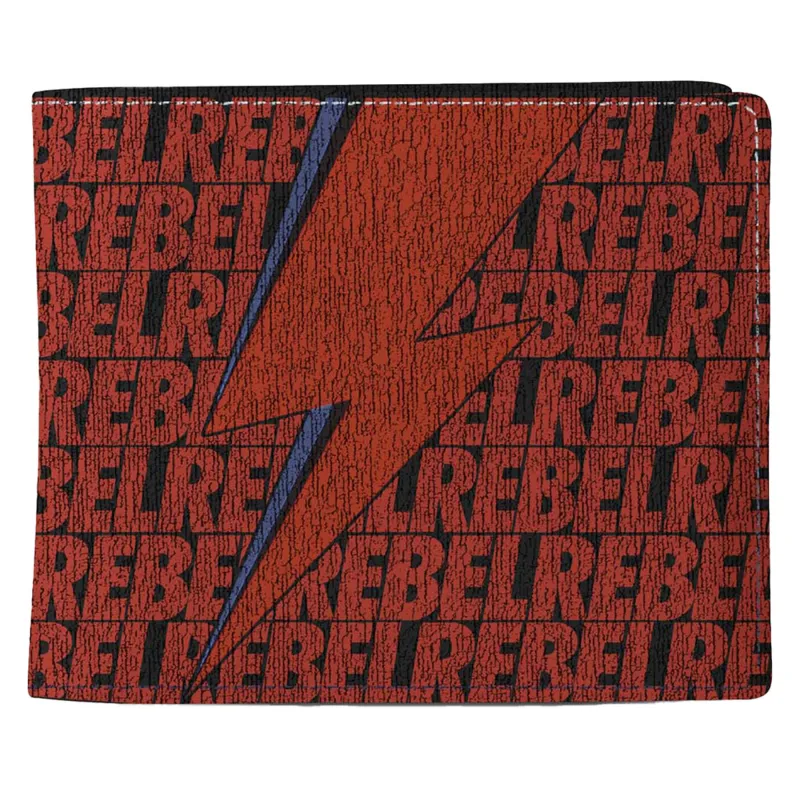 David Bowie Rebel Rebel Bifold Wallet sold by Paradiso Clothing