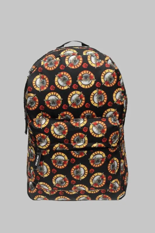 Guns N' Roses Red Roses Allover print Backpack made by Paradiso Clothing