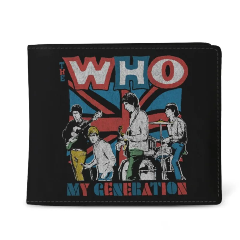 The Who My Generation Union Jack Bifold Wallet sold by Paradiso Clothing