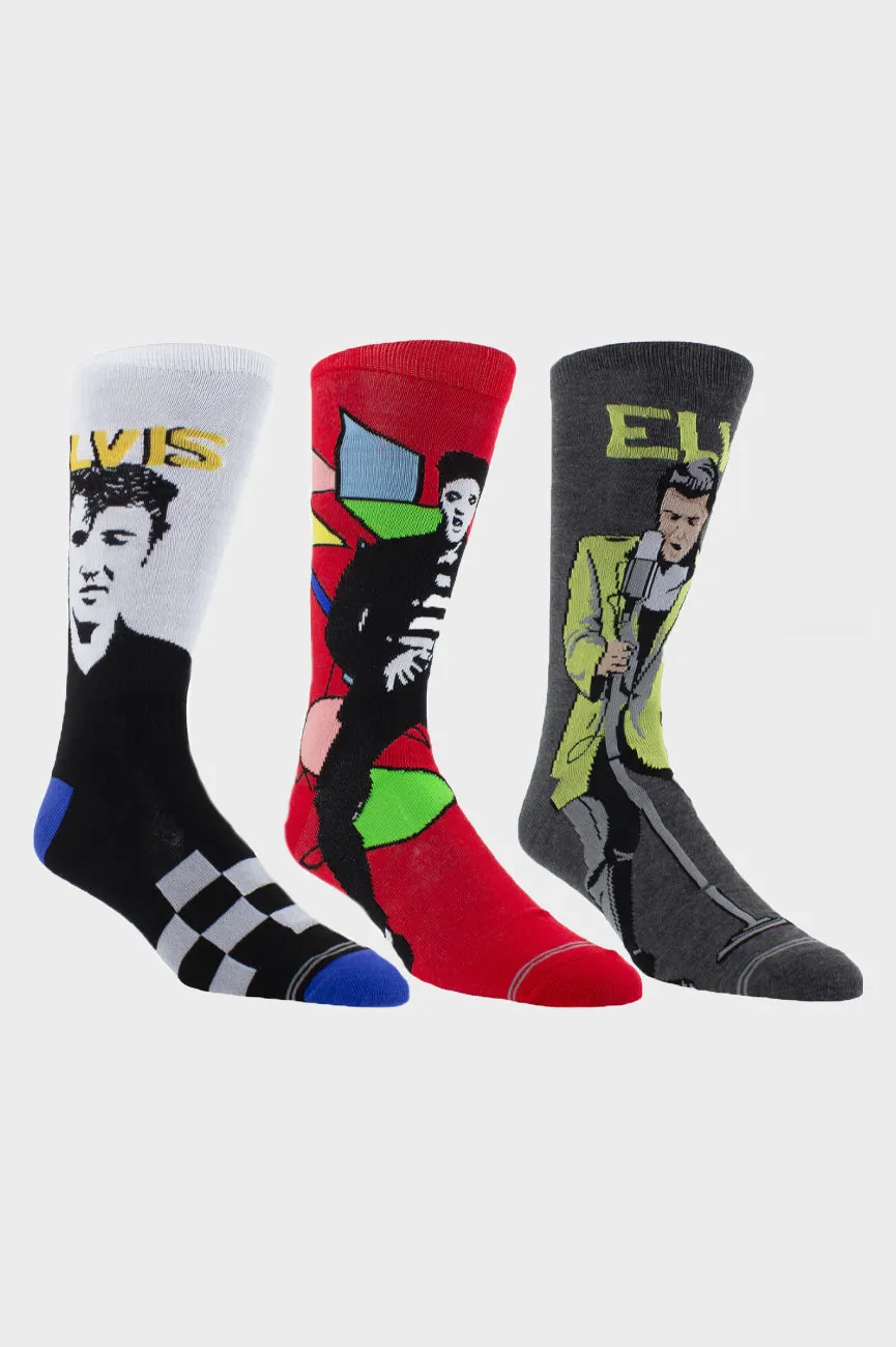 Elvis Sock Set 3 Pack In Guitar Shaped Tin sold by Paradiso Clothing product image thumbnail 2