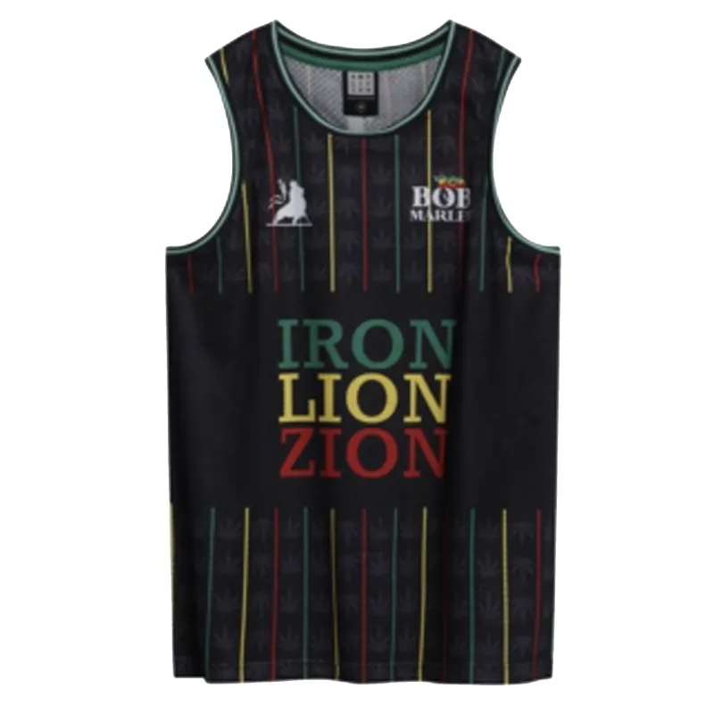 Bob Marley Iron Lion Zion Basketball Jersey sold by Paradiso Clothing