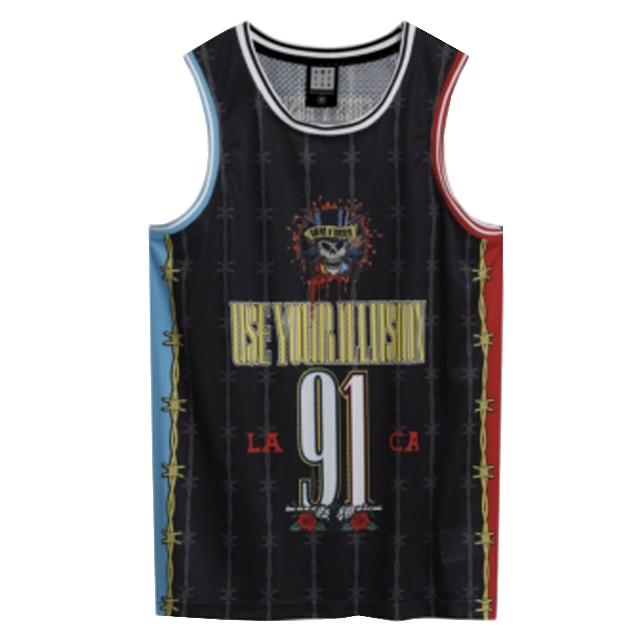 Gun N' Roses Dust N Bones Basketball Jersey sold by Paradiso Clothing