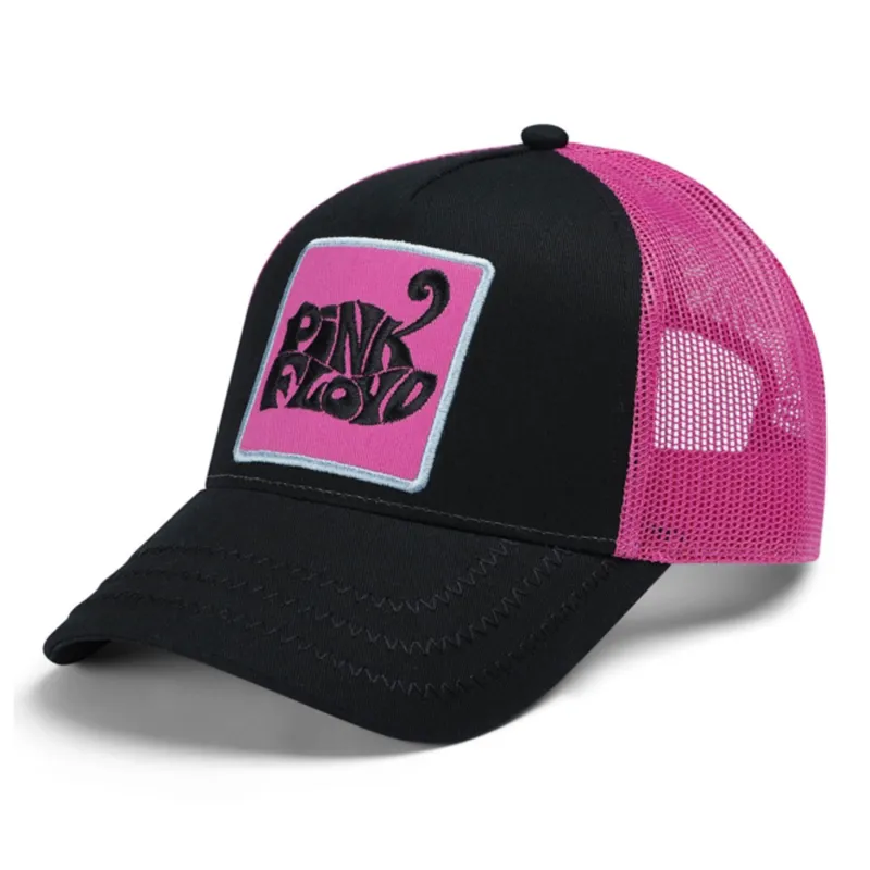 Pink Floyd Band Logo Trucker Baseball Cap made by Pink Floyd