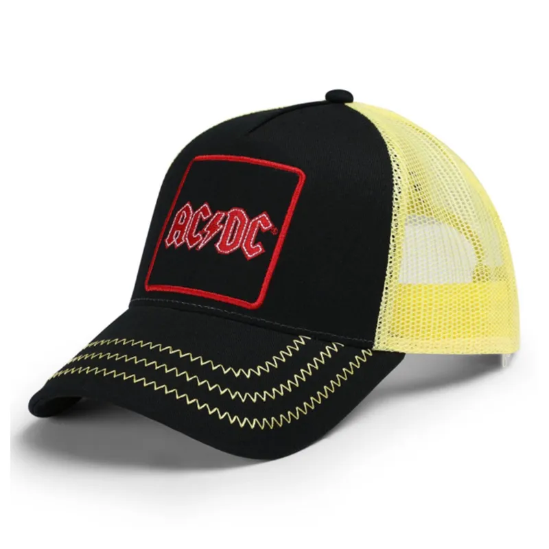 AC/DC Voltage Band Logo Trucker Baseball Cap made by AC/DC