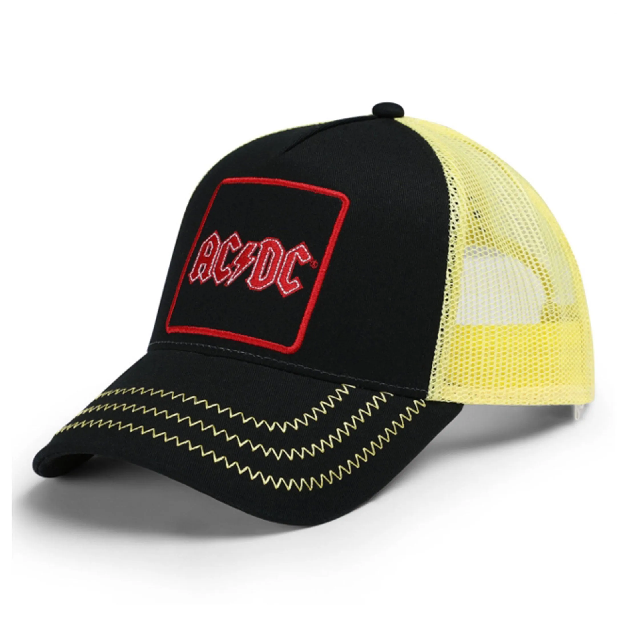 AC/DC Voltage Band Logo Trucker Baseball Cap sold by Paradiso Clothing