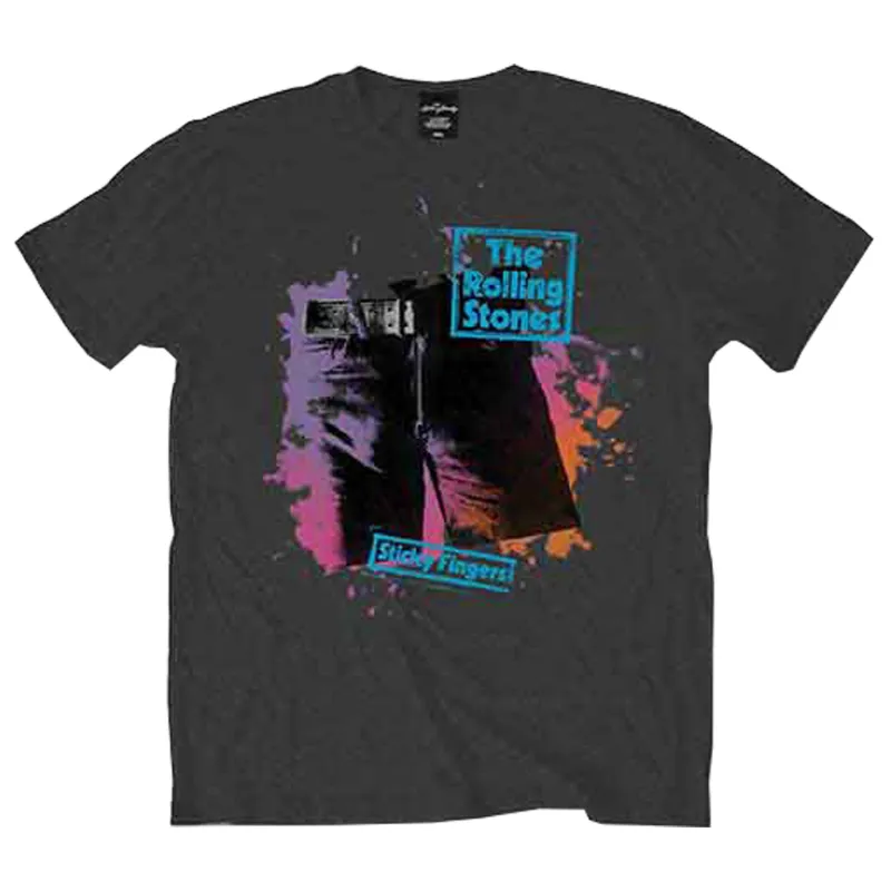 The Rolling Stones Sticky Fingers Distressed Logo T Shirt sold by Paradiso Clothing