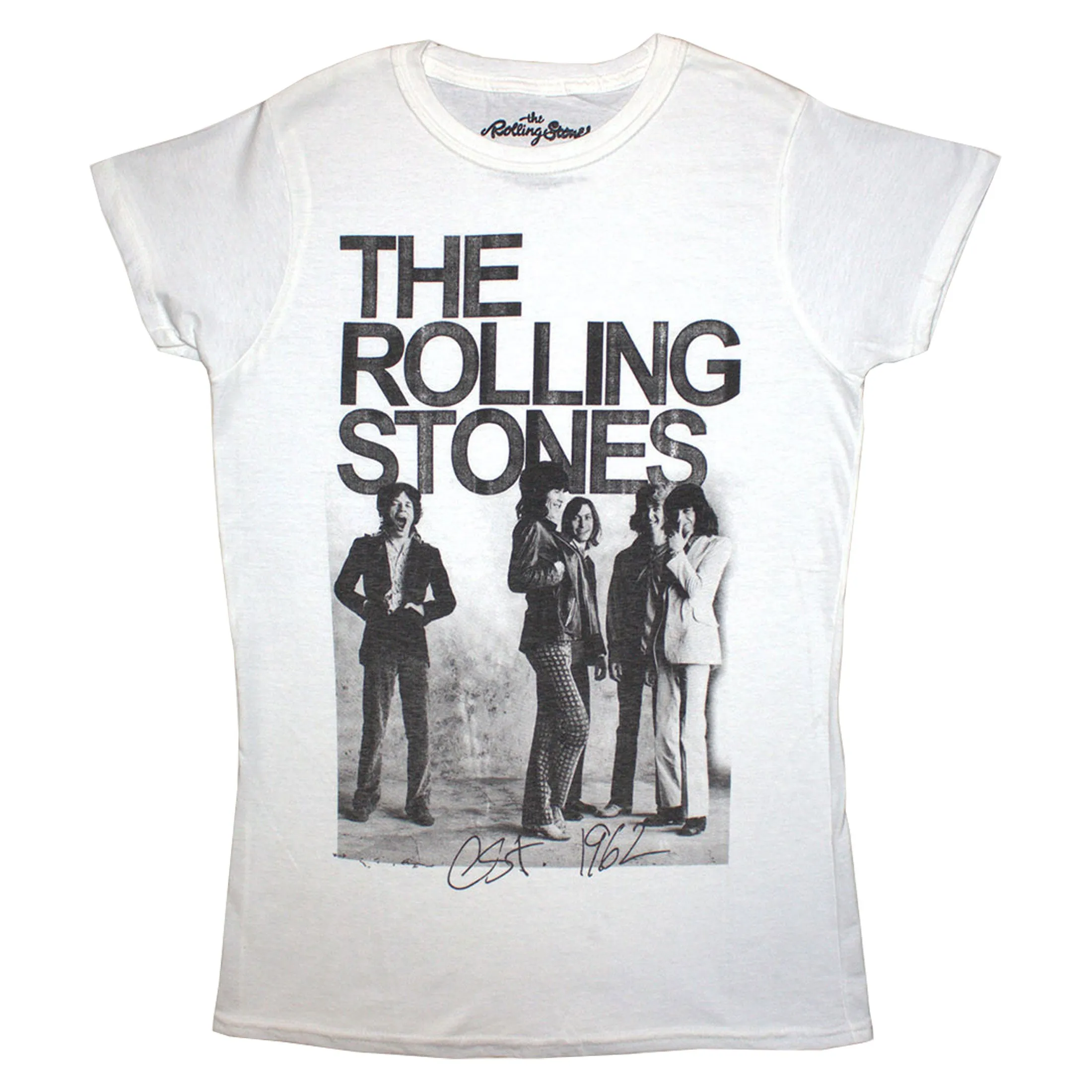 The Rolling Stones Est 1962 Group Photo Skinny Fit T Shirt sold by Paradiso Clothing