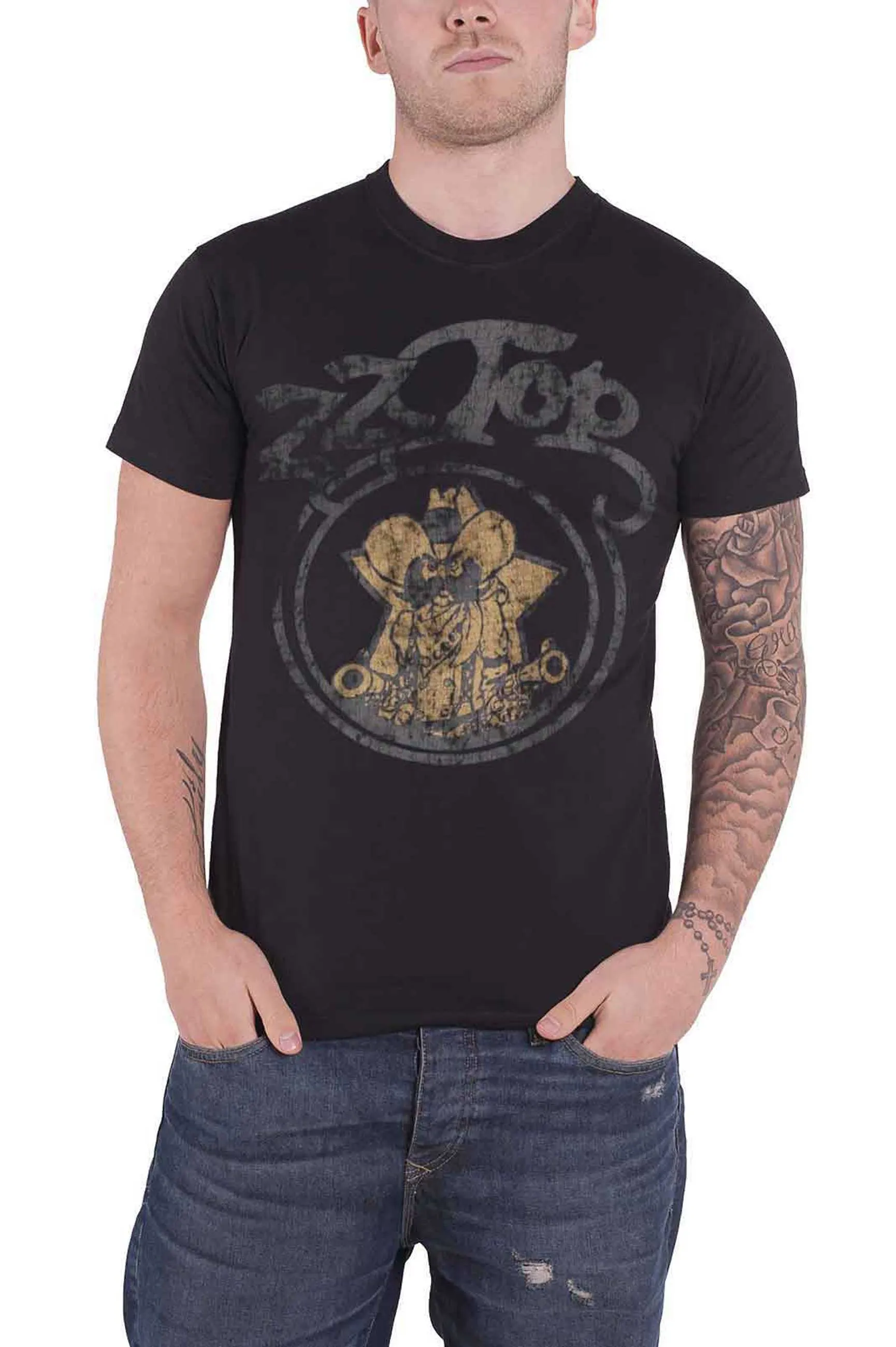 ZZ Top Classic Outlaw Village T Shirt sold by Paradiso Clothing