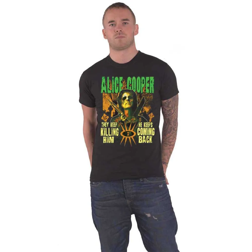 Alice Cooper Graveyard Zombie Undead T Shirt sold by Paradiso Clothing