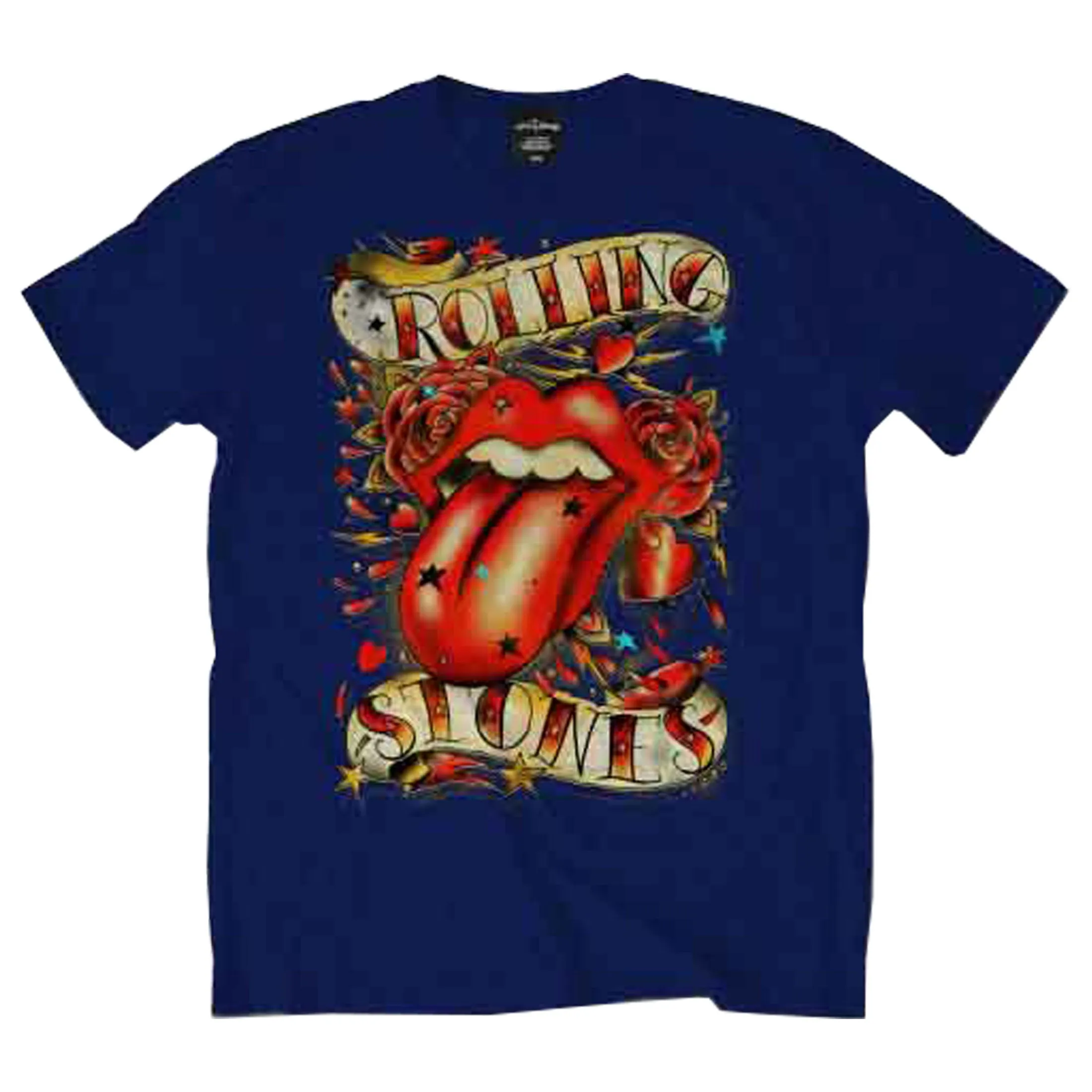 The Rolling Stones Tongue and Stars Logo T Shirt sold by Paradiso Clothing