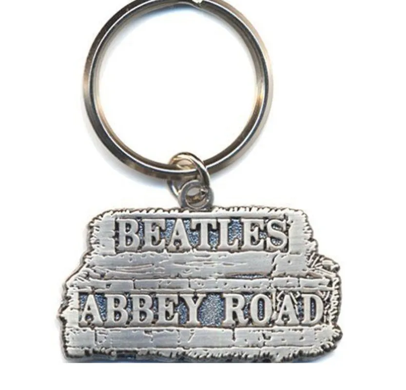 The Beatles Keyring Abbey Road Sign Keychain sold by Paradiso Clothing