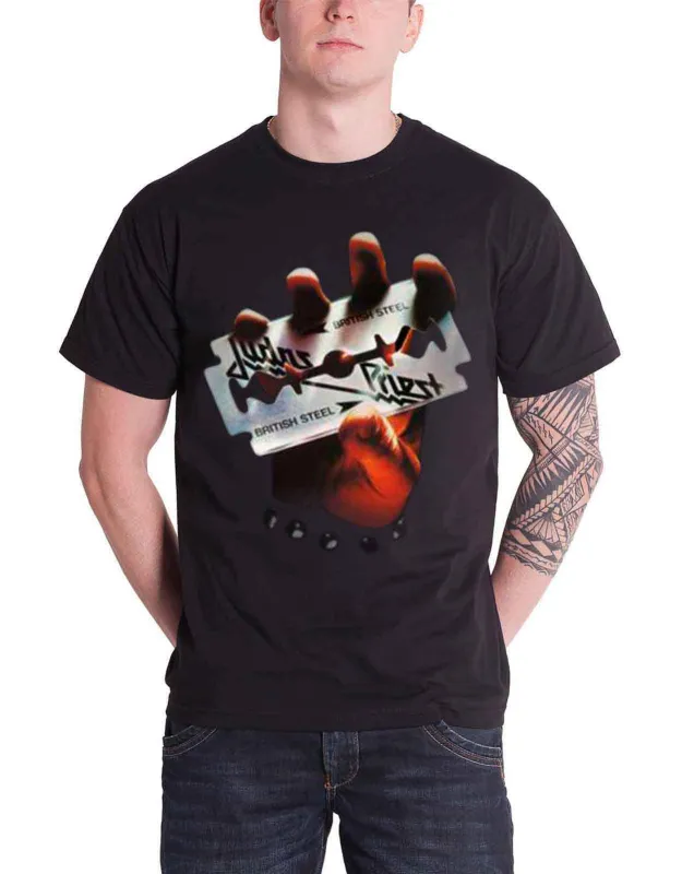 Judas Priest British Steel T Shirt sold by Paradiso Clothing