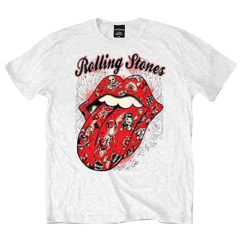 The Rolling Stones Tattoo Flash Tongue T Shirt sold by Paradiso Clothing