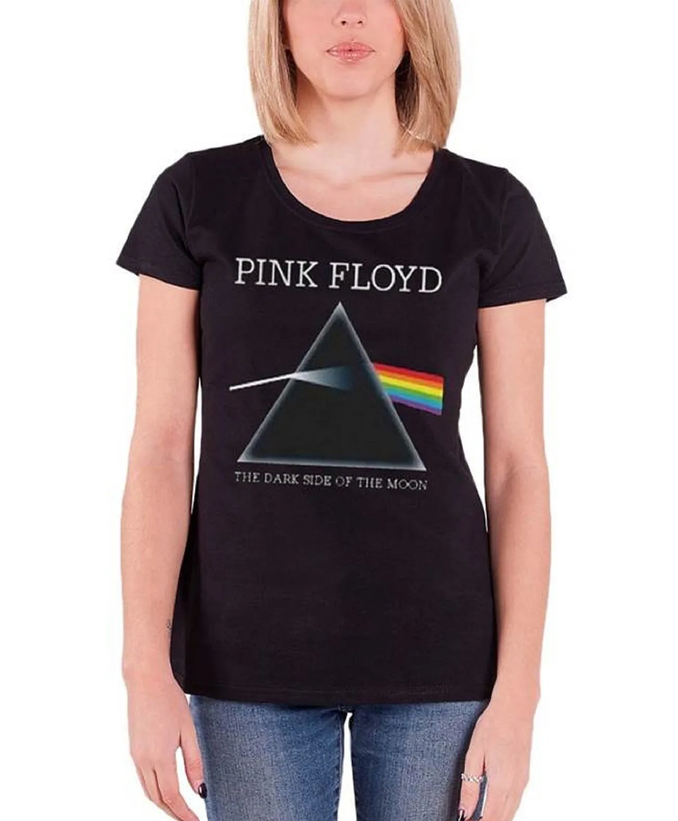 Pink Floyd Dark Side Of The Moon Refract Skinny Fit T Shirt sold by Paradiso Clothing