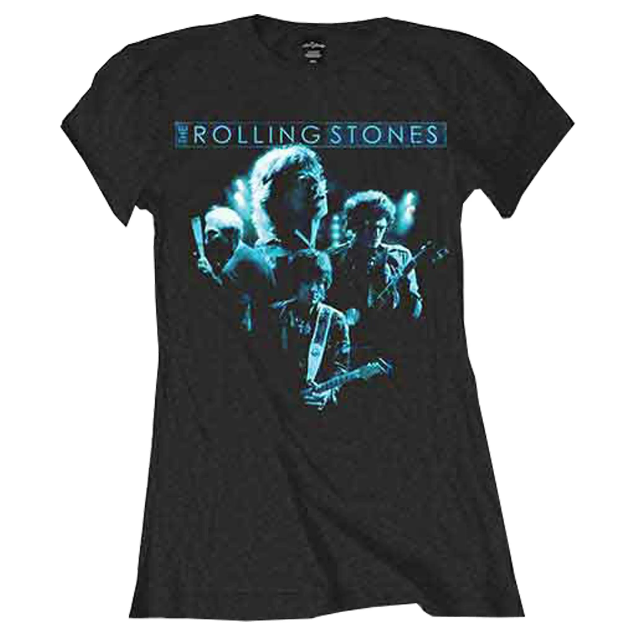 The Rolling Stones Band Glow Skinny Fit T Shirt sold by Paradiso Clothing