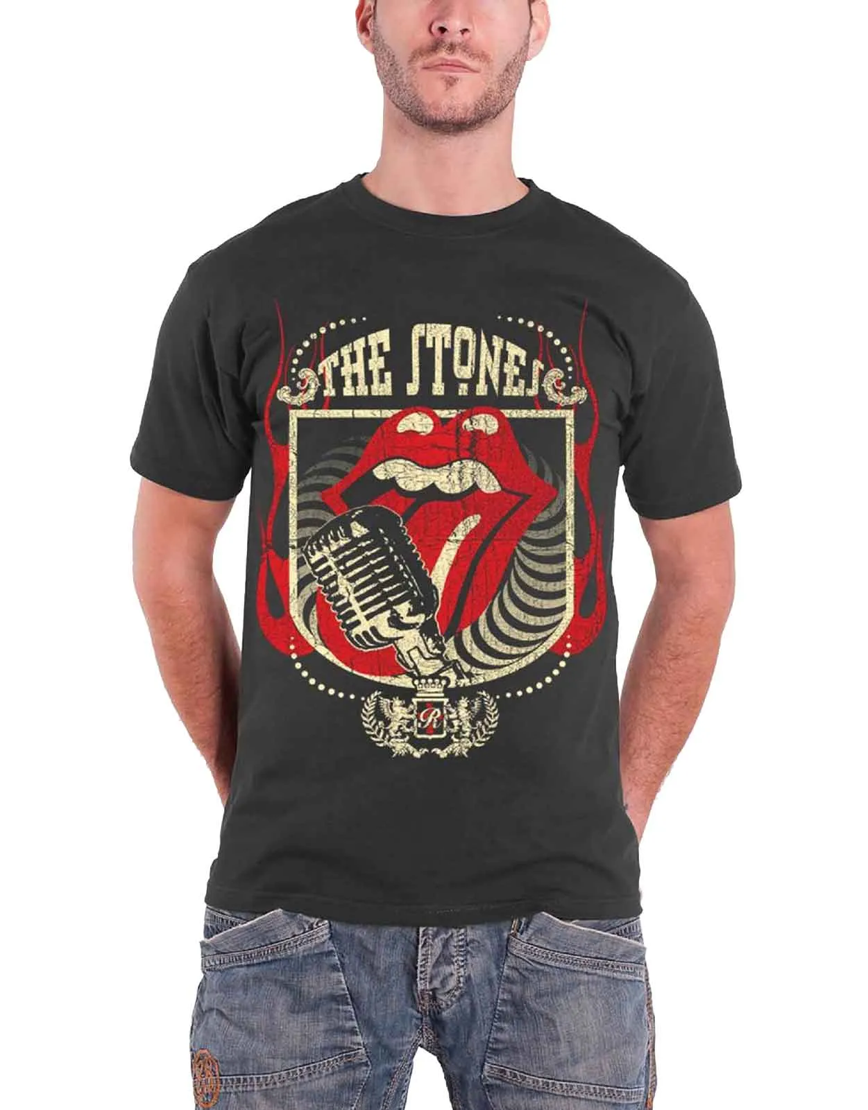 The Rolling Stones North American Tour 1981 slim fit sub dyeT Shirt sold by Paradiso Clothing
