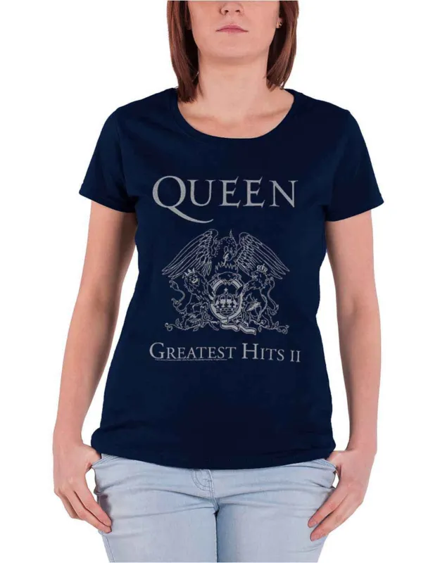 Queen Greatest Hits II Skinny Fit T Shirt sold by Paradiso Clothing