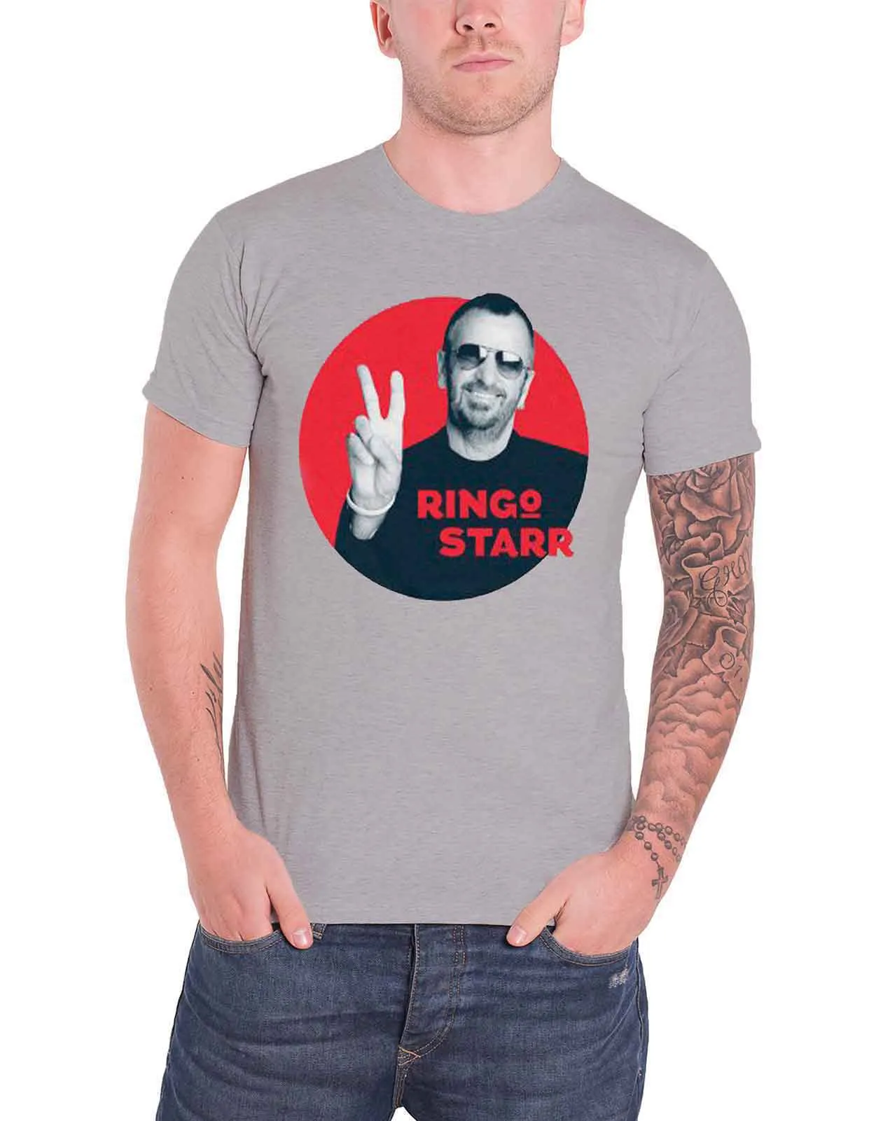Ringo Starr Peace Circle T Shirt sold by Paradiso Clothing