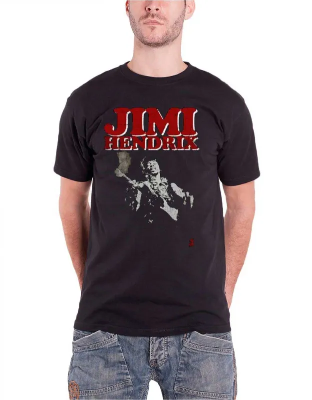 Jimi Hendrix Block LogoT Shirt made by Paradiso Clothing
