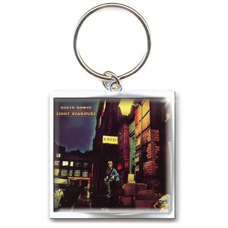 David Bowie Keyring Ziggy Stardust Keychain sold by Paradiso Clothing