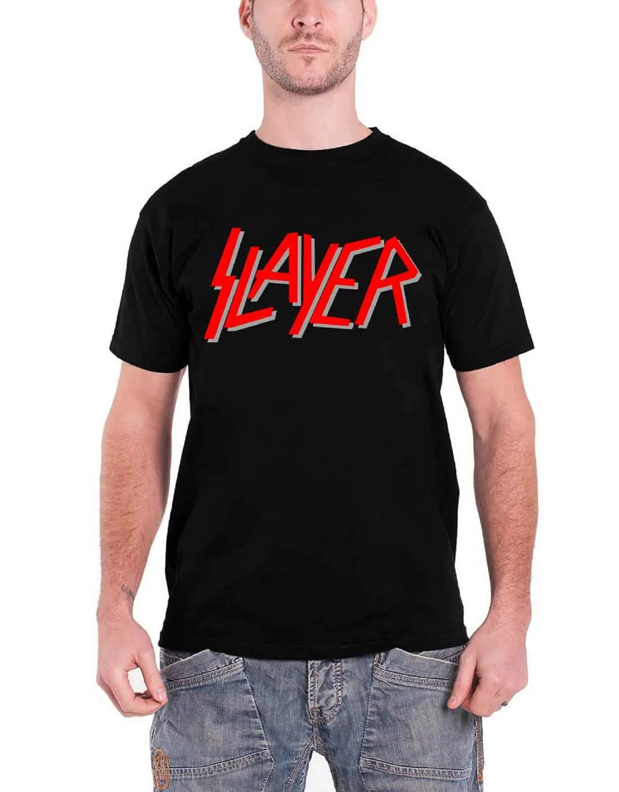 Slayer Classic Band Logo T Shirt sold by Paradiso Clothing
