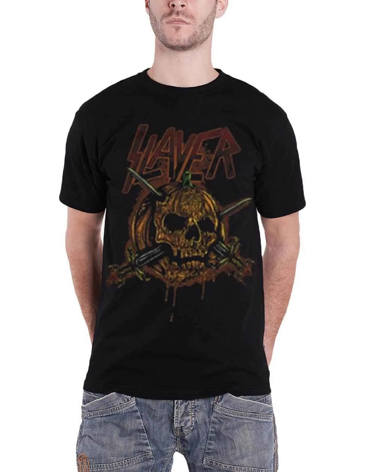 Slayer Pumpkin Knives T Shirt sold by Paradiso Clothing