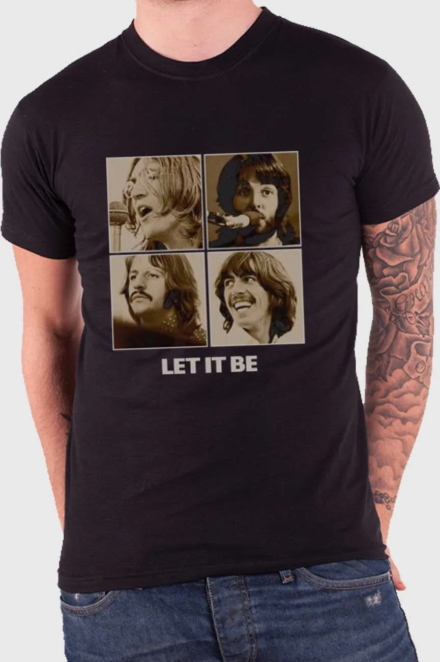 The Beatles Let It Be Sepia Studio T Shirt sold by Paradiso Clothing product image thumbnail 2