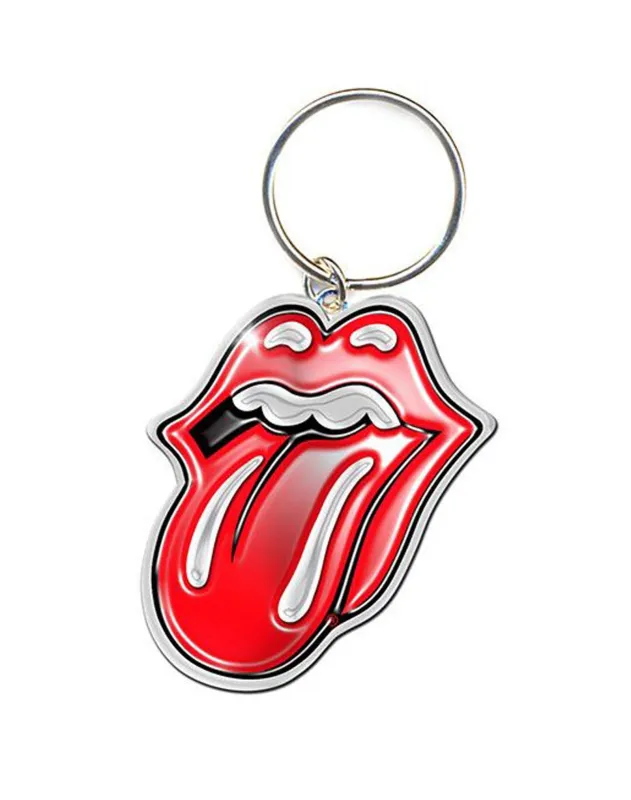 The Rolling Stones Keyring Classic Tongue Keychain sold by Paradiso Clothing