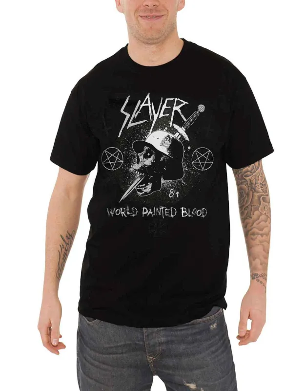 Slayer World Painted Blood 81 T Shirt sold by Paradiso Clothing