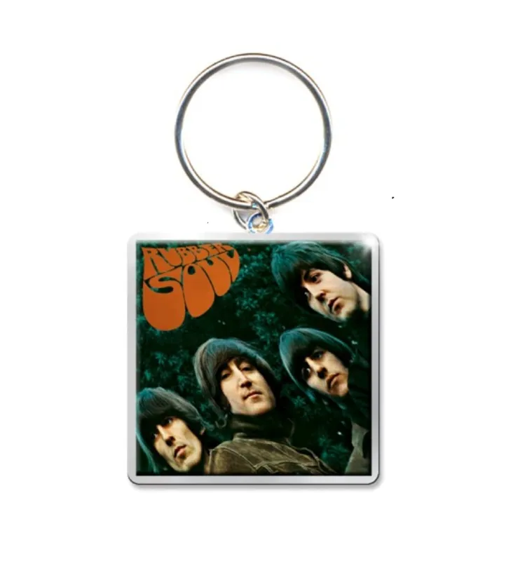 The Beatles Keyring Rubber Soul Album Keychain sold by Paradiso Clothing