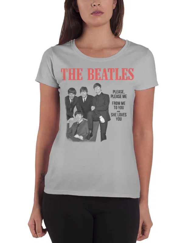 The Beatles Please Please Me Skinny Fit T Shirt sold by Paradiso Clothing