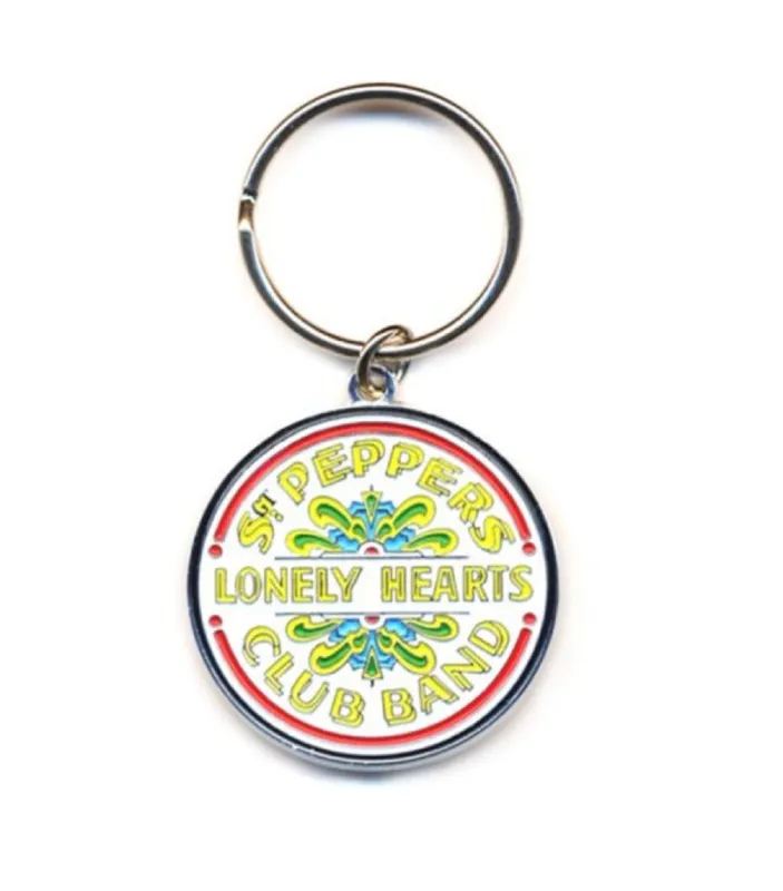 The Beatles Keyring Sgt Pepper Lonely Hearts Keychain sold by Paradiso Clothing