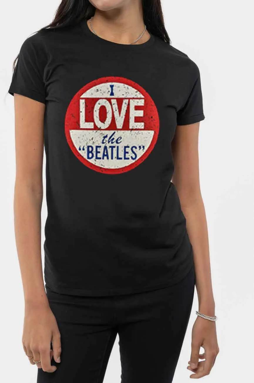 The Beatles I Love The Beatles Skinny Fit T Shirt sold by Paradiso Clothing product image thumbnail 2