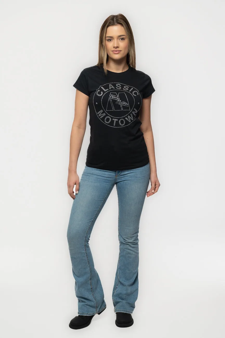 Motown Diamante Classic logo Skinny T Shirt sold by Paradiso Clothing product image thumbnail 2