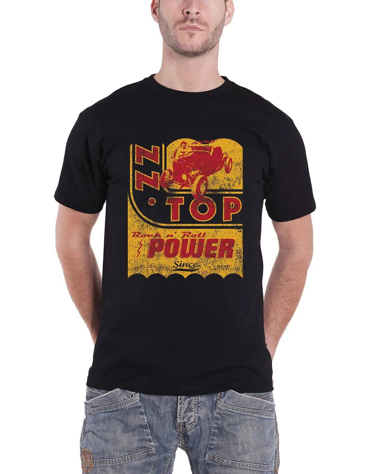 ZZ Top Rock N Roll Power T Shirt sold by Paradiso Clothing