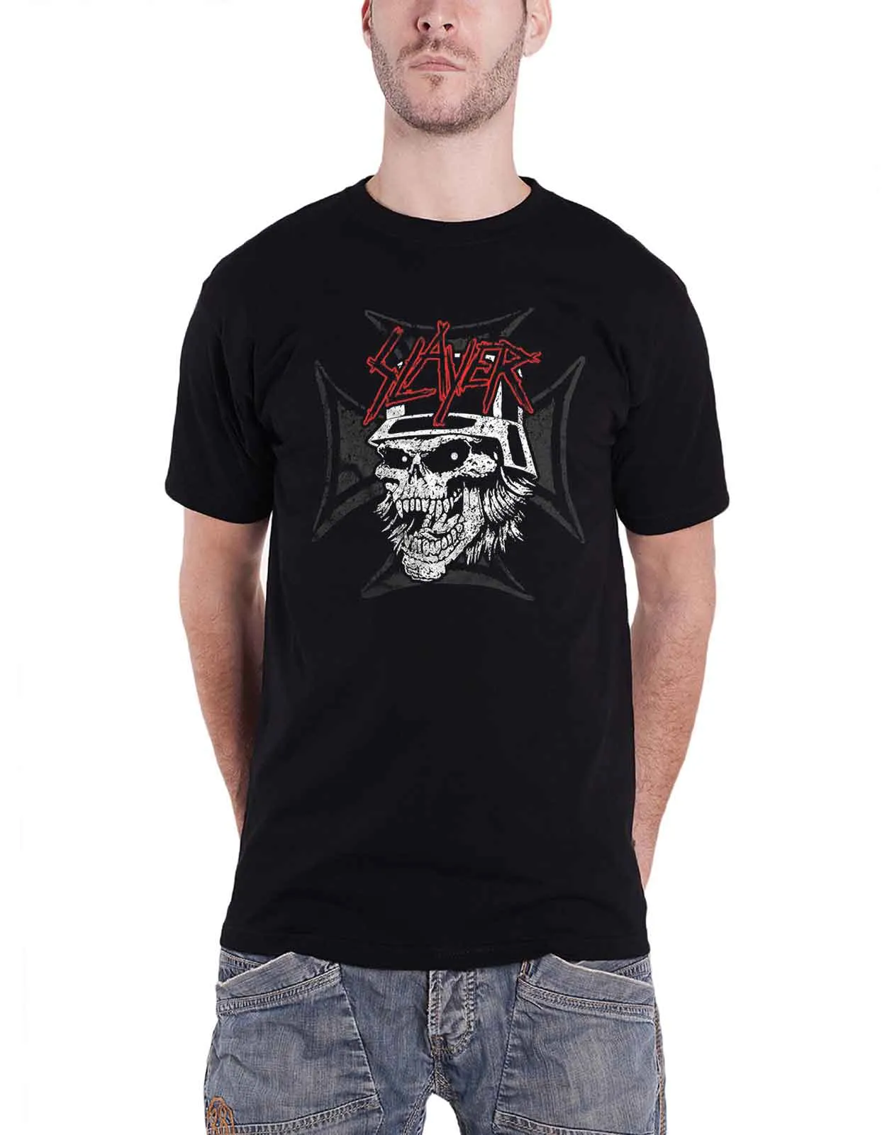 Slayer Graphic Skull T Shirt sold by Paradiso Clothing