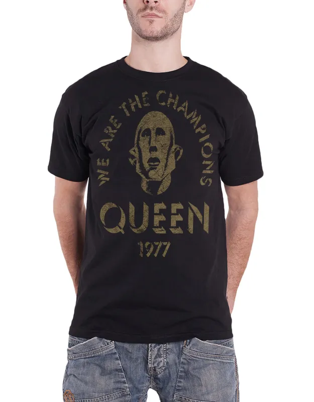 Queen We Are The Champions 1977 T Shirt made by Paradiso Clothing