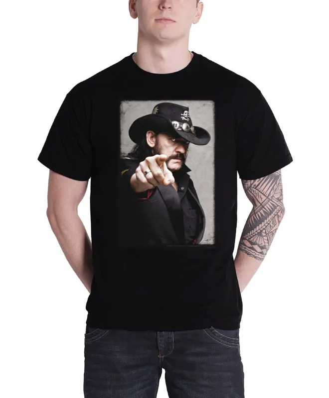 Lemmy RIP Pointing Portrait Photo T Shirt sold by Paradiso Clothing