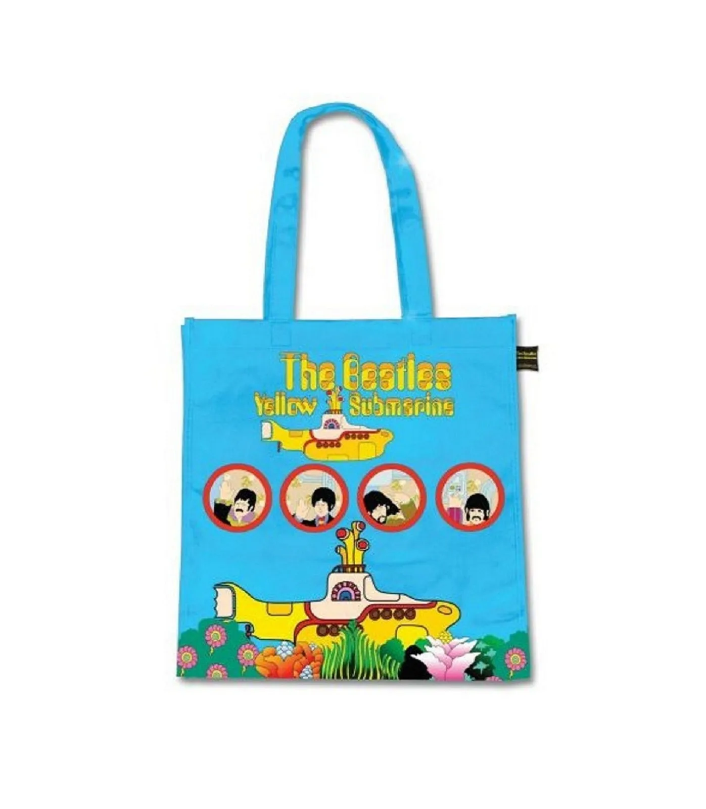 The Beatles Yellow Submarine portholes Tote Bag sold by Paradiso Clothing