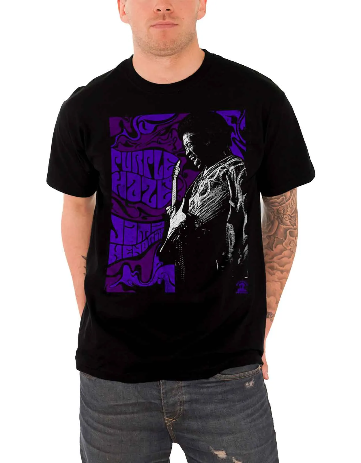 Jimi Hendrix Purple Haze T Shirt sold by Paradiso Clothing