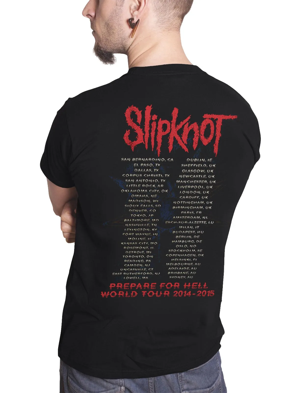 Slipknot Prepare for Hell Tour 2014 T Shirt sold by Paradiso Clothing product image thumbnail 2