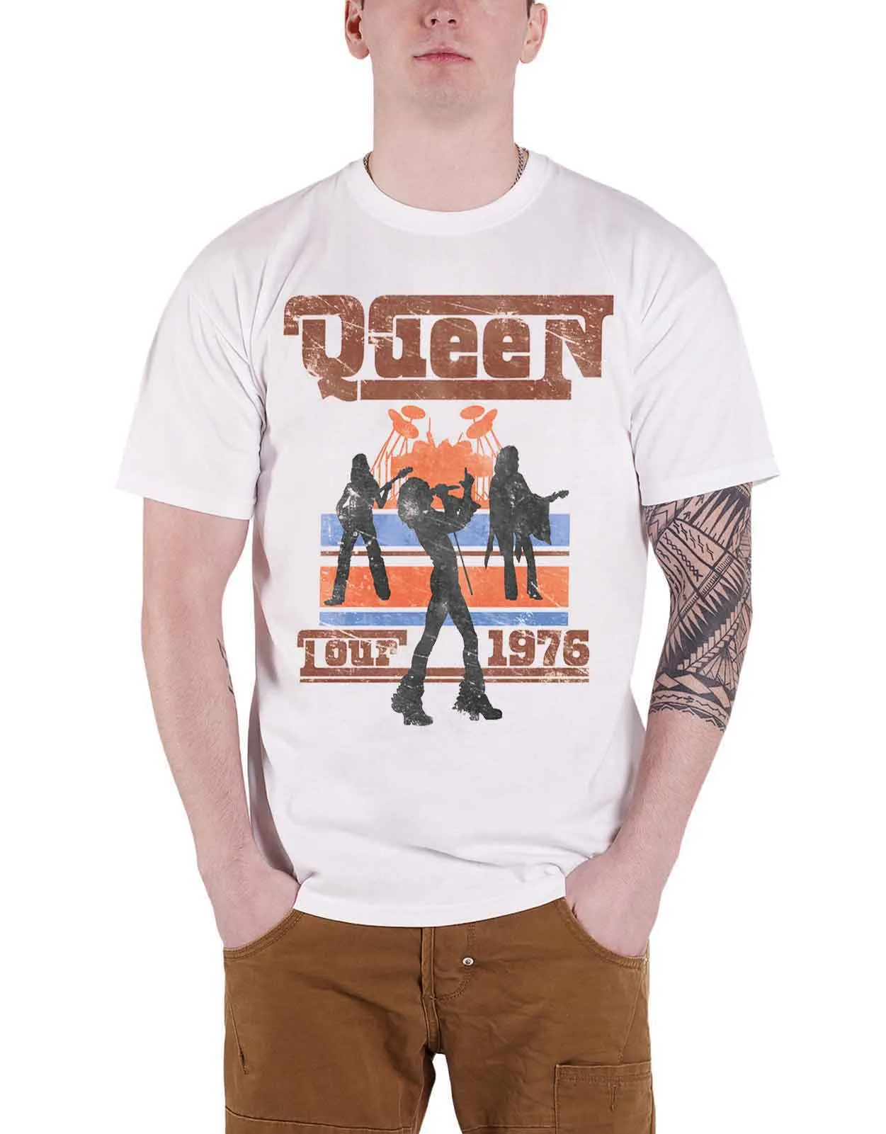 Queen Tour 1976 Silhouettes T Shirt sold by Paradiso Clothing