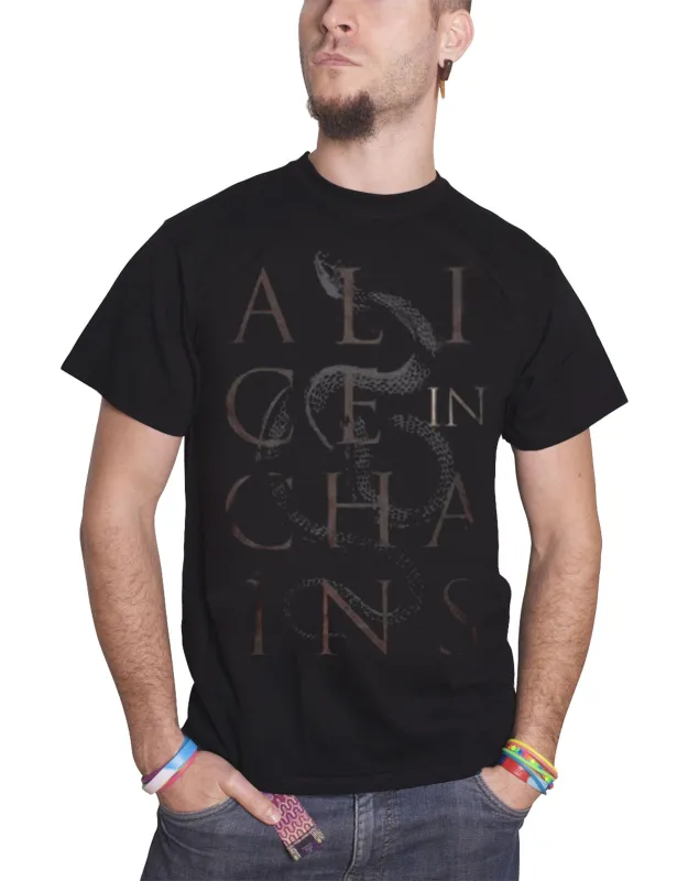Alice In Chains Snakes T Shirt sold by Paradiso Clothing