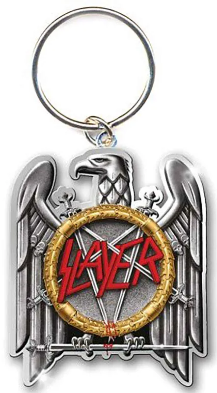 Slayer Keyring Classic Eagle Band Logo Keychain sold by Paradiso Clothing