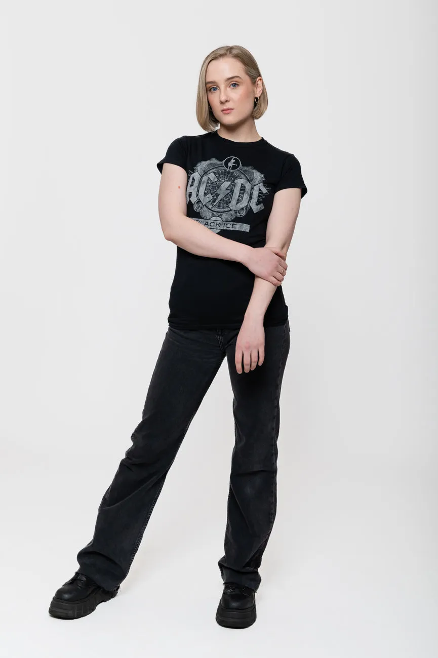 AC/DC Black Ice Album Cover Skinny Fit T Shirt sold by Paradiso Clothing product image thumbnail 5