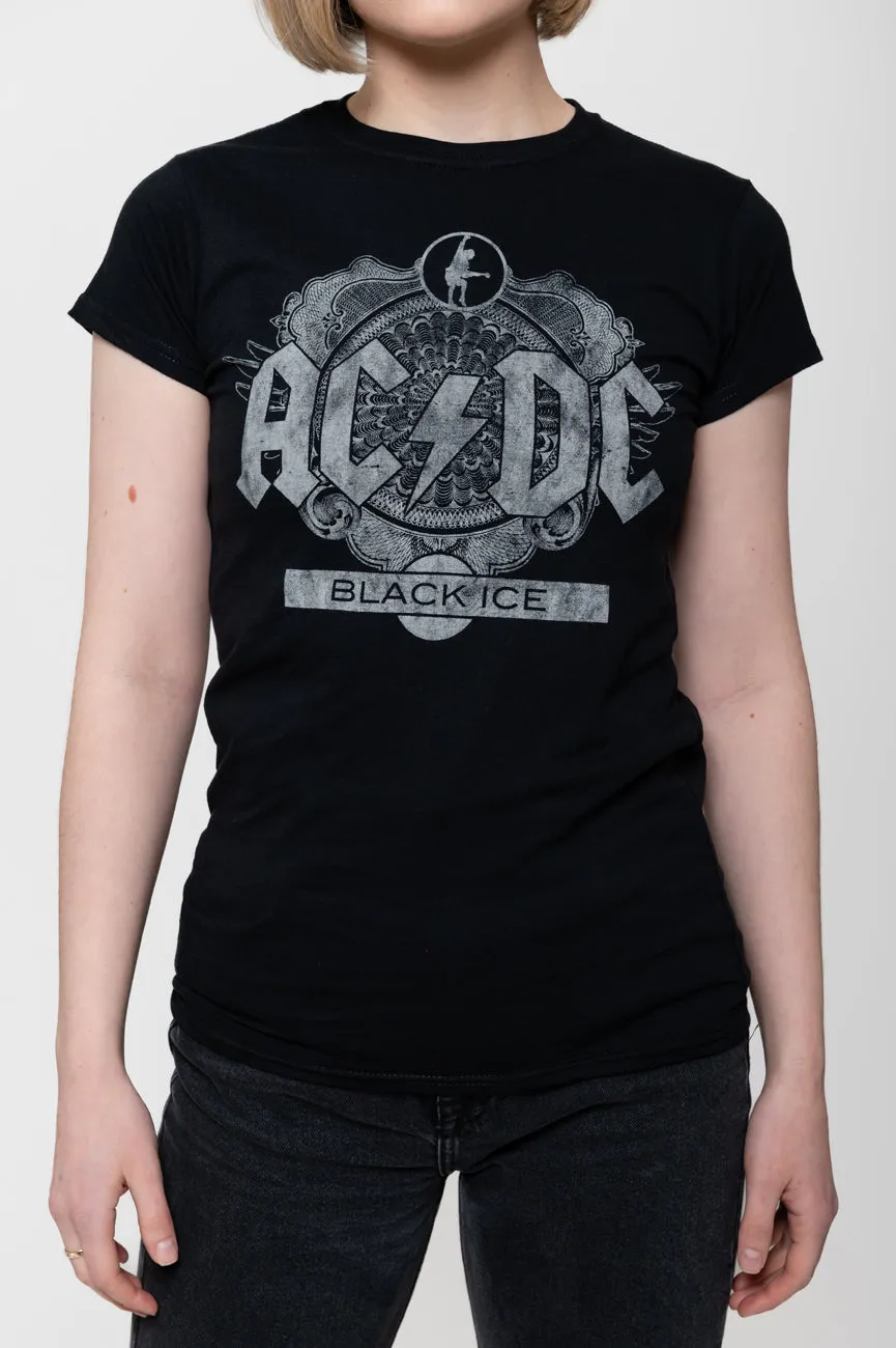 AC/DC Black Ice Album Cover Skinny Fit T Shirt sold by Paradiso Clothing product image thumbnail 3