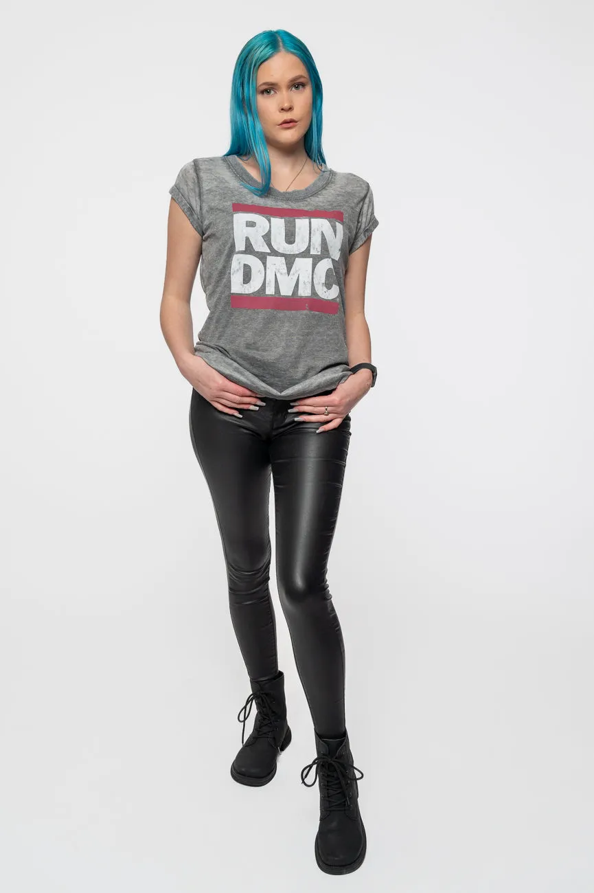 Run DMC Logo Burnout T Shirt sold by Paradiso Clothing product image thumbnail 2